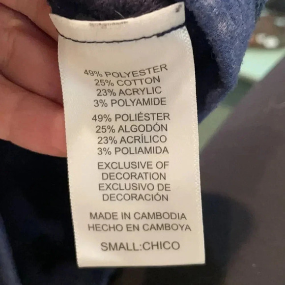 Tommy Bahama Blue Long Sleeved knit Shirt 2 tone blue. Men’s size S - Picture 10 of 11